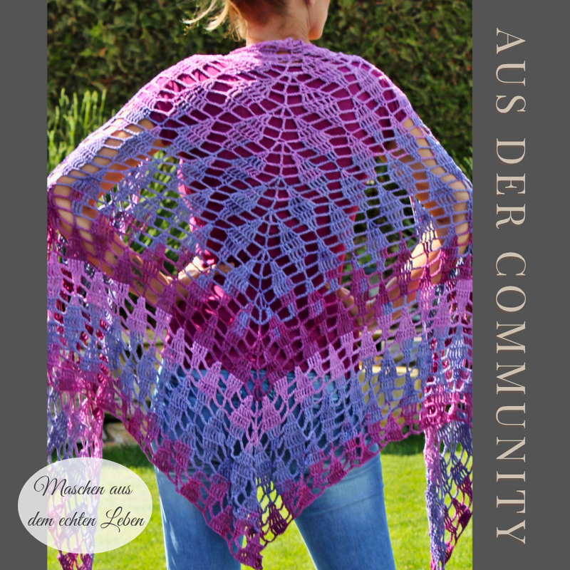 Crochet Pattern for Triangle Shawl | Shawl BioTronik #2 - Image 18