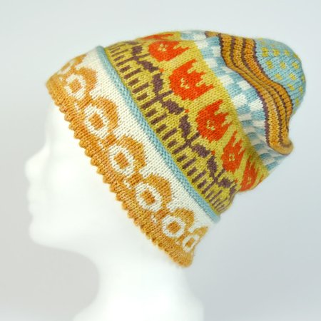 Lady Hat TULIP knitting pattern