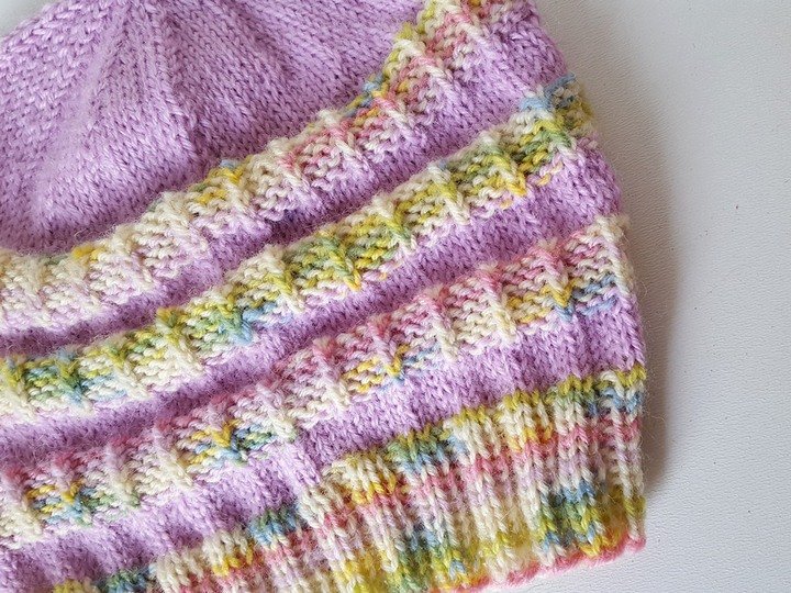 Strickanleitung Babymütze, Baby-Mütze, ca. 5 - 10 Monate