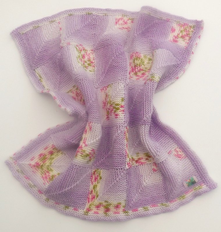 Baby Patchworkdecke "Jule"- Anfänger Strickanleitung - Bild 6