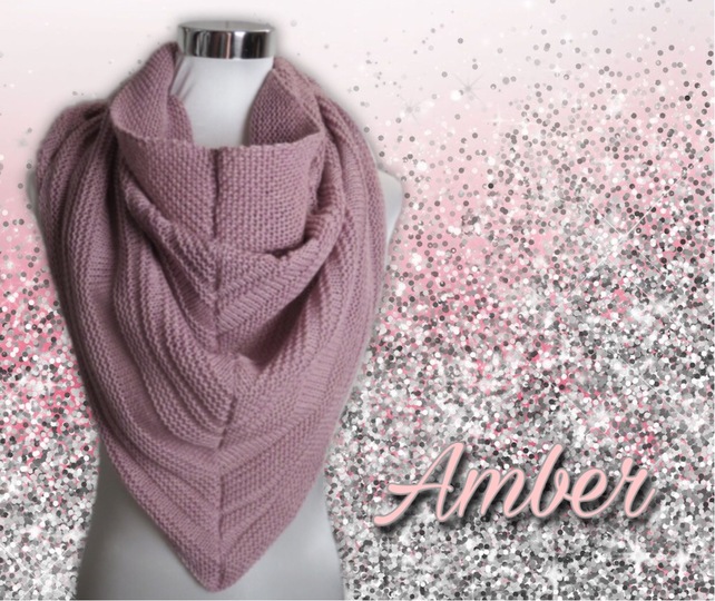 Amber - Stricktuch aus 2 Dreiecken