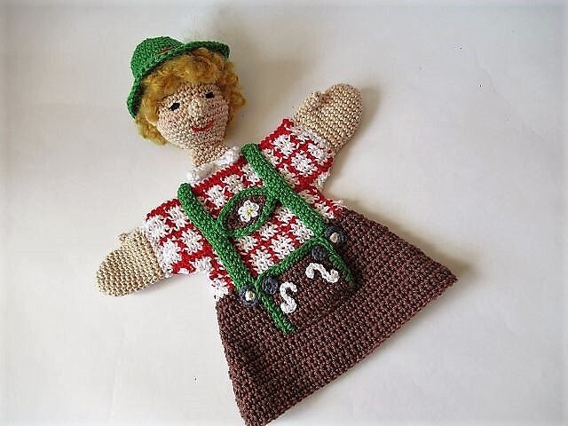 Häkelanleitung Handpuppe Seppel