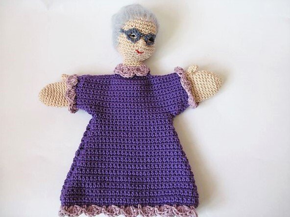 Häkelanleitung Handpuppe Großmutter