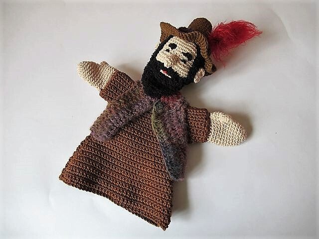 Häkelanleitung: Handpuppe Räuber