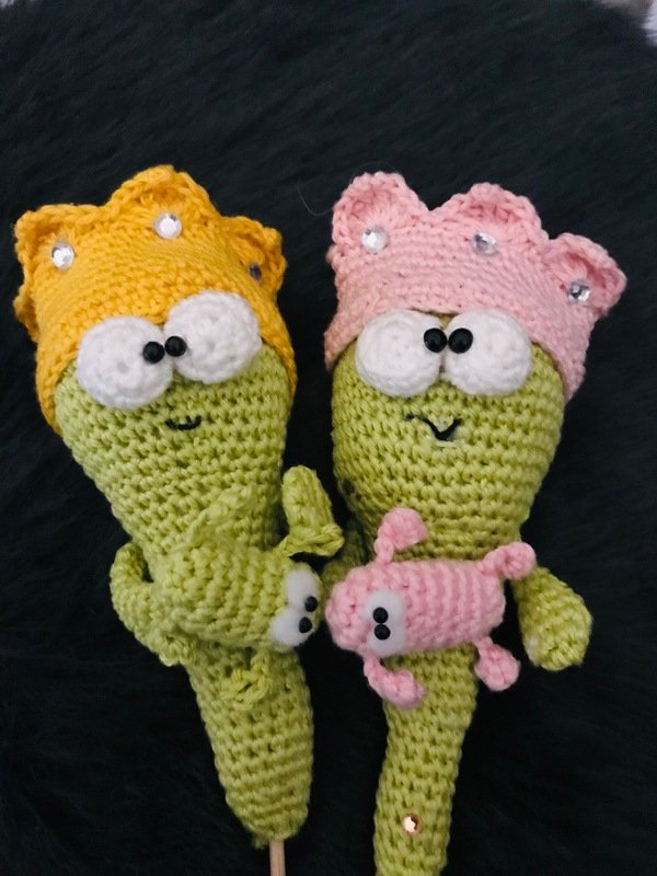 Gartenstecker Froschkönig