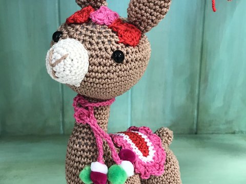 Alfred das Alpaka, Häkelanleitung