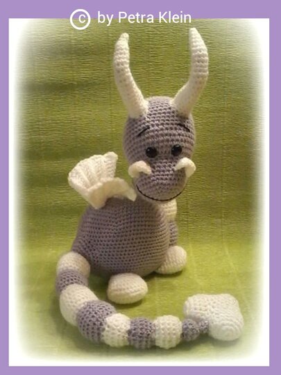 Häkelanleitung Amigurumi / Denno, der kleine Drache