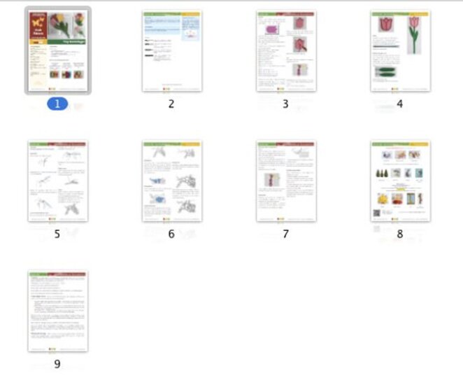 044NLY Tulp Boekenlegger - Amigurumi Haakpatroon - PDF by Zabelina CP