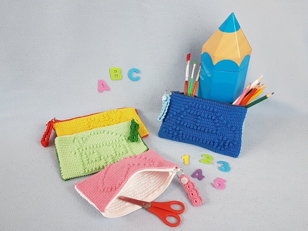 Häkelanleitung, Stiftemäppchen / Stiftetasche - Bild 2