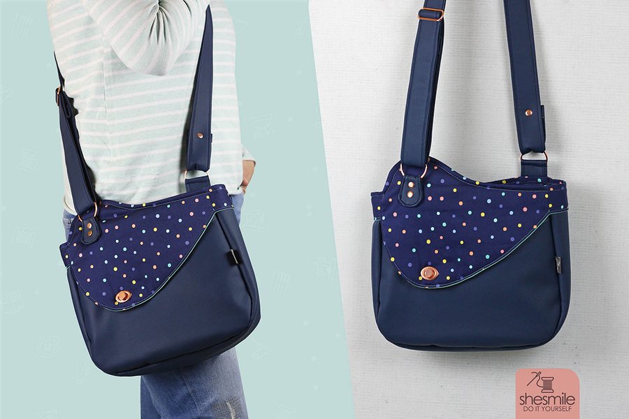 Handtasche Carla (Nähanleitung und Schnittmuster in 2 Größen)