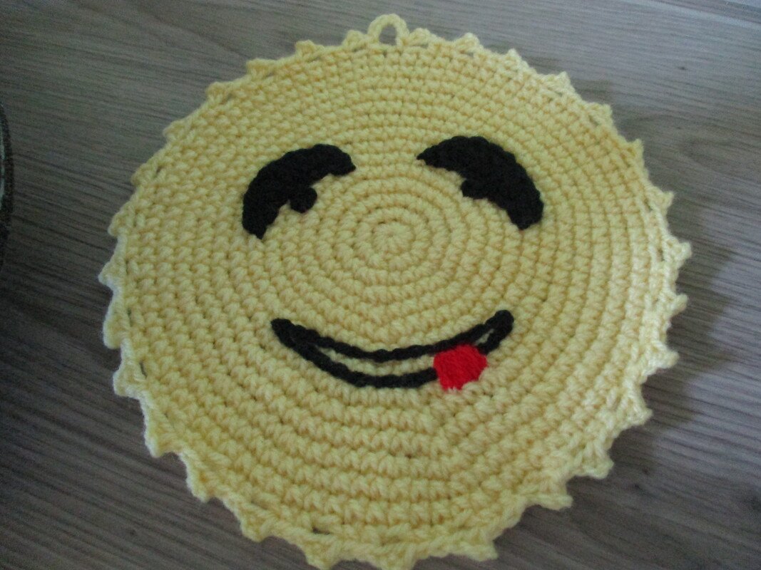 " Smiley " Topflappen - Bild 2