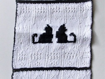 Strickanleitung_Läufer Kätzchen