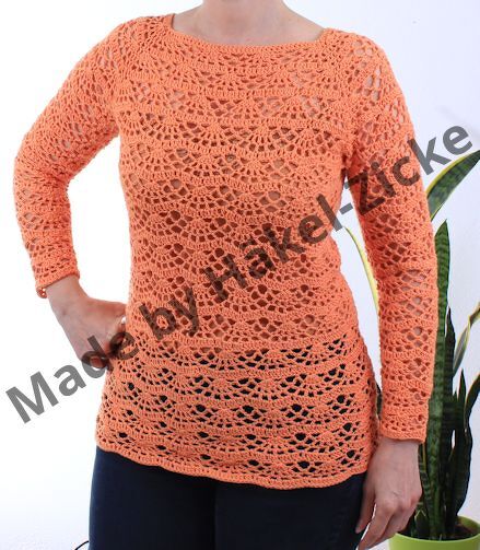 Häkelanleitung Tunika Raglan RVO *Modell Tracy * - Alle Größen möglich - - Bild 4