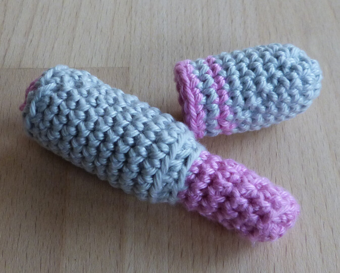 Häkelanleitung für Schminksachen: Lippenstift, Nagellack, Puderdose und Lidschatten