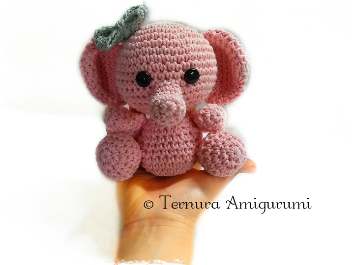 Crochet pattern of baby elephant pdf ternura amigurumi english- deutsch- dutch
