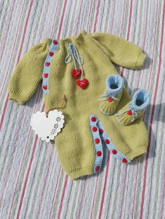 Hearts and Kisses Onesie and Bootie Set