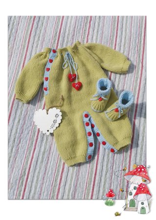Hearts and Kisses Onesie and Bootie Set