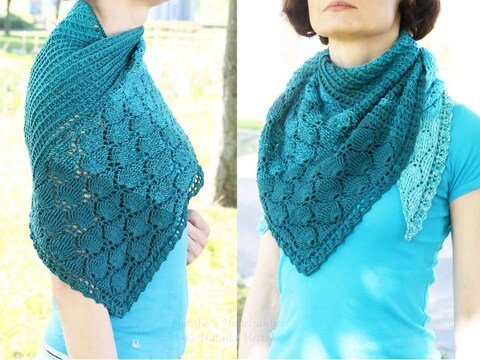 Leichtes Hals- & Schultertuch "Brise", (155 x 100 x 59 cm)