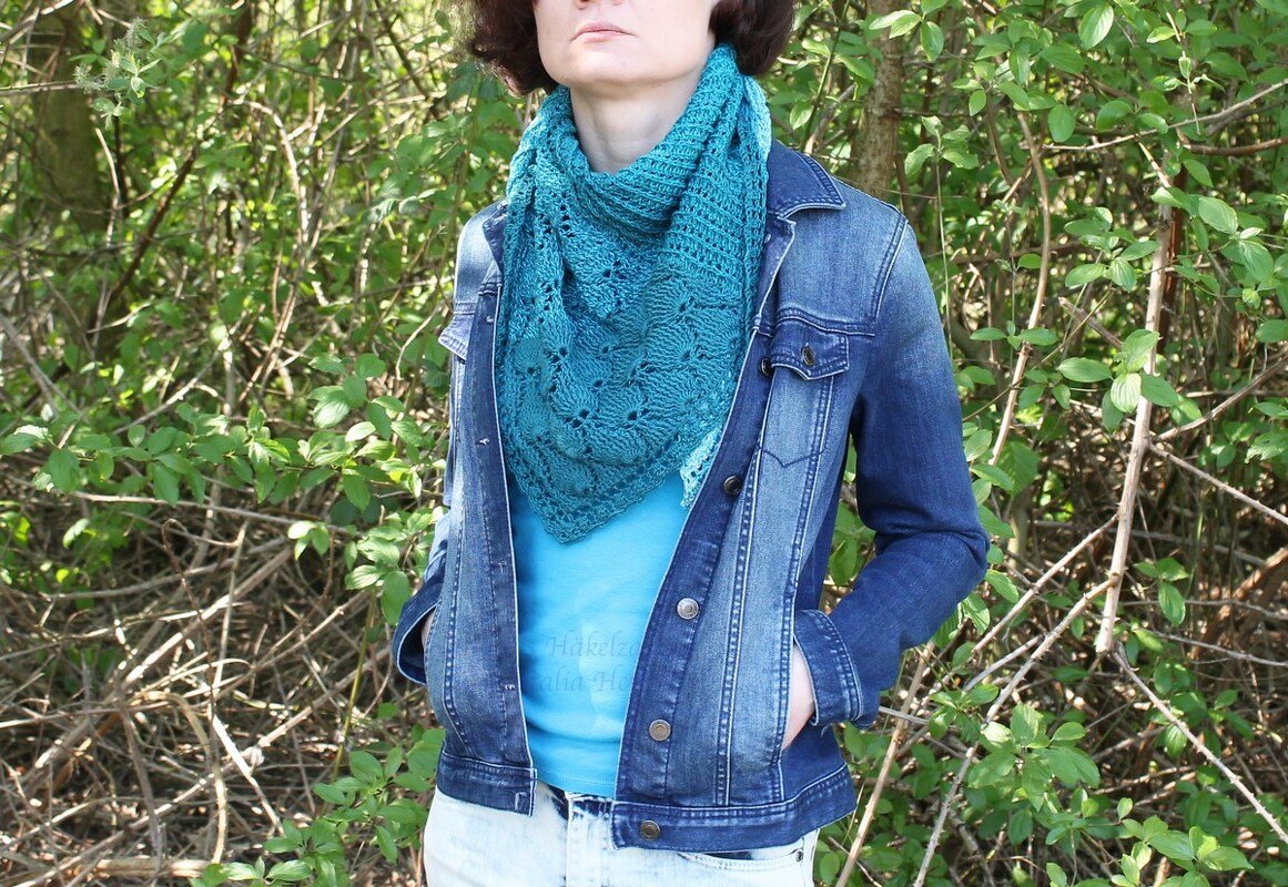 Leichtes Hals- & Schultertuch "Brise", (155 x 100 x 59 cm) - Bild 5