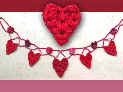 Süße Herzgirlande ...nicht nur für Muttertag!