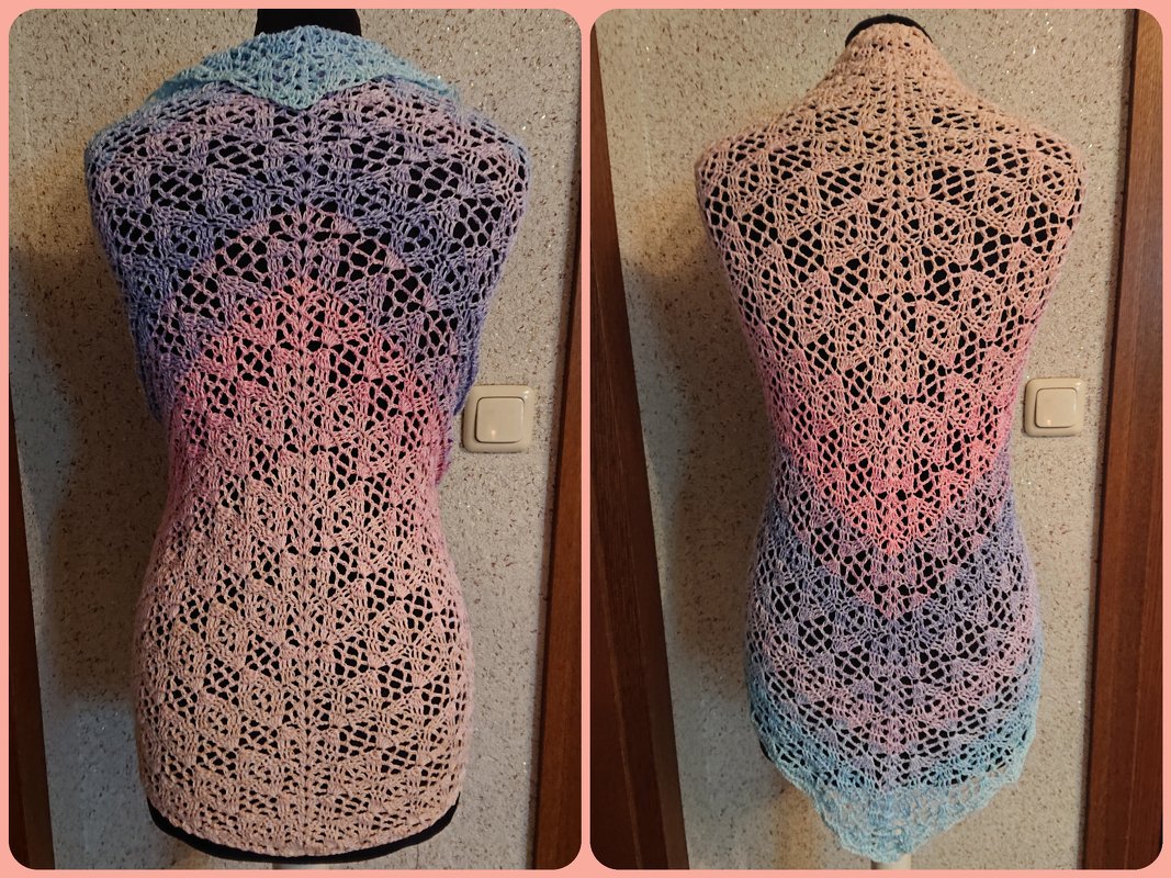 Tuch Ute häkeln Häkeltuch Dreieckstuch Schultertuch