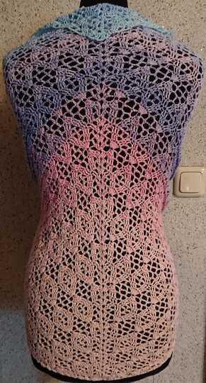 Tuch Ute häkeln Häkeltuch Dreieckstuch Schultertuch