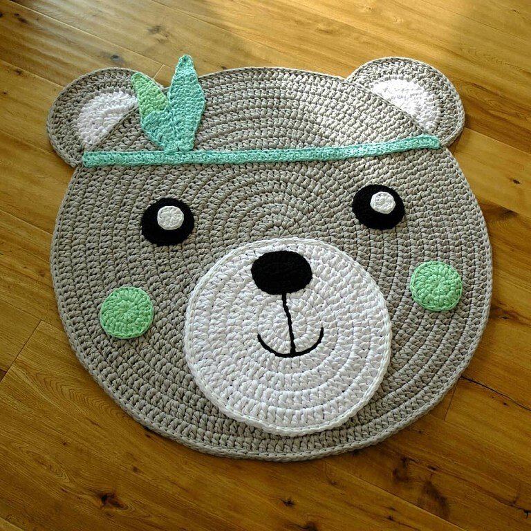 Häkelanleitung Indianer Bärenteppich - Bild 2