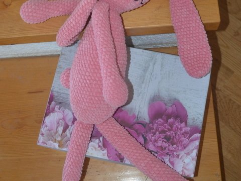 Häkelanleitung * Hase Eli * XXL Größe , ohne Ohren 60 cm * Geschenk