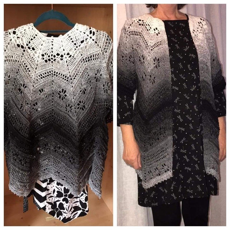 Nubes - Cuddly crochet Cardigan, english Version - Image 5