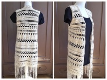 Boho vest // Summer cardigan