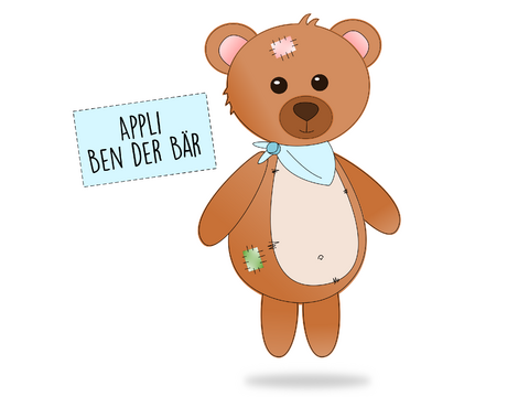 Applikationsvorlage Ben der Bär