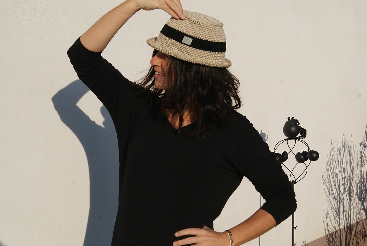 Hut Günter mit Initialen (Gr. S, M, L - inkl. ABC-Kreuzstichvorlage) - Bild 2