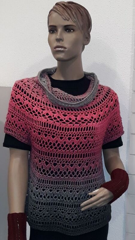 Häkelanleitung Shirt Tatjana Größe 36 bis 48 - Bild 3