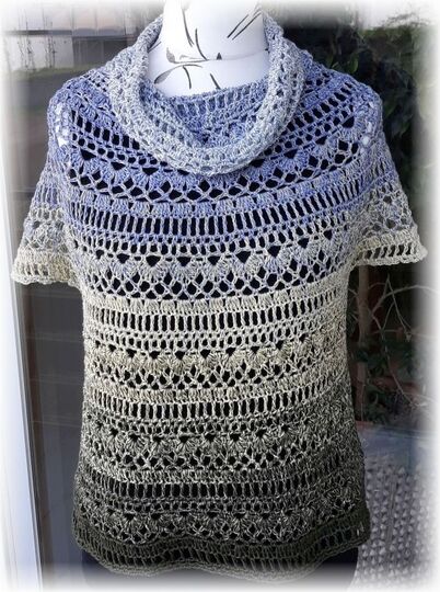 Häkelanleitung Shirt Tatjana Größe 36 bis 48