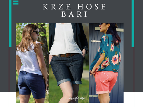 Ebook kurze Hose BARI Gr. XS-XL