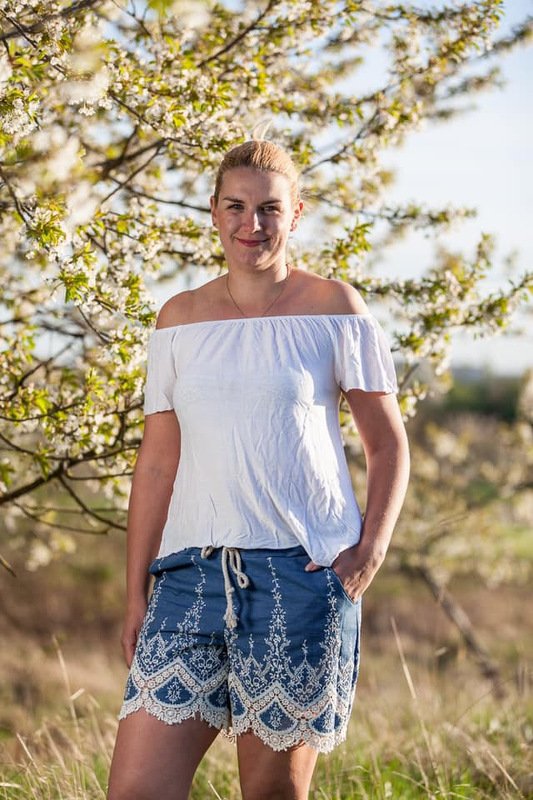 Ebook kurze Hose BARI Gr. XS-XL