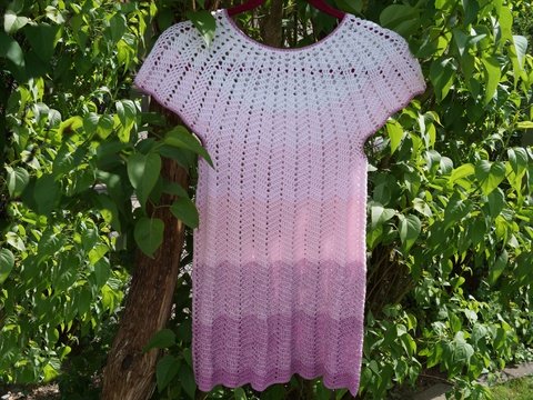 Häkelanleitung Kleid oder Tunika für alle Größen