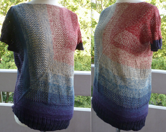 Hot Corner - Sommershirt aus Farbverlaufsgarn