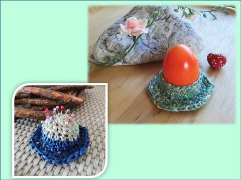 Eierbecher - Nadelkissen - Häkelanleitung
