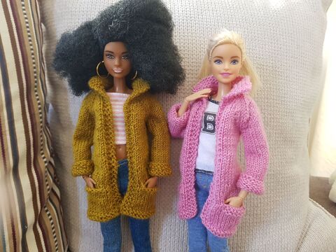 Lässige Strickjacke mit Taschen für Modeppe