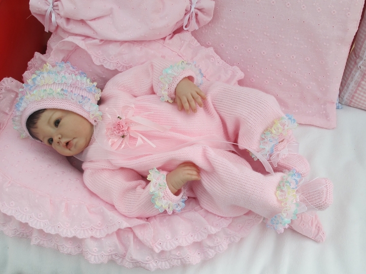 Strickanleitung für Babyset Modell ELFE Gr.54/56 für Reborns und Babys