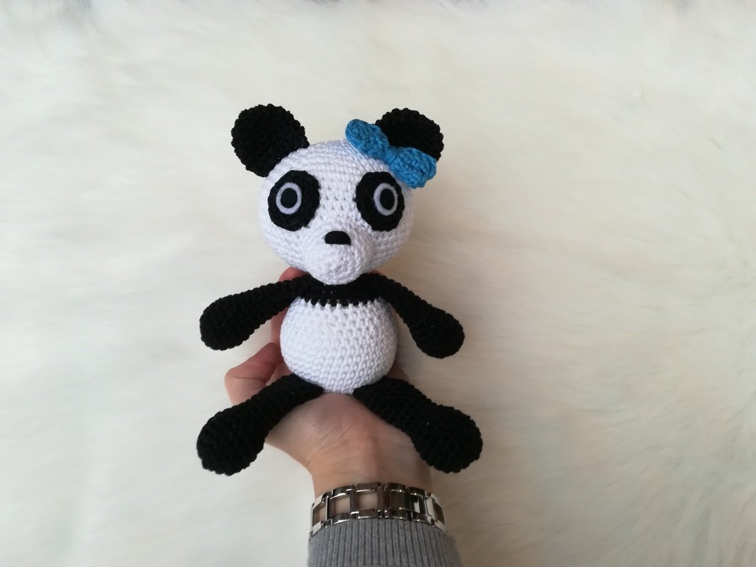 Crochet Pattern Paula the Panda, Amigurumi, crochet Panda - Image 2