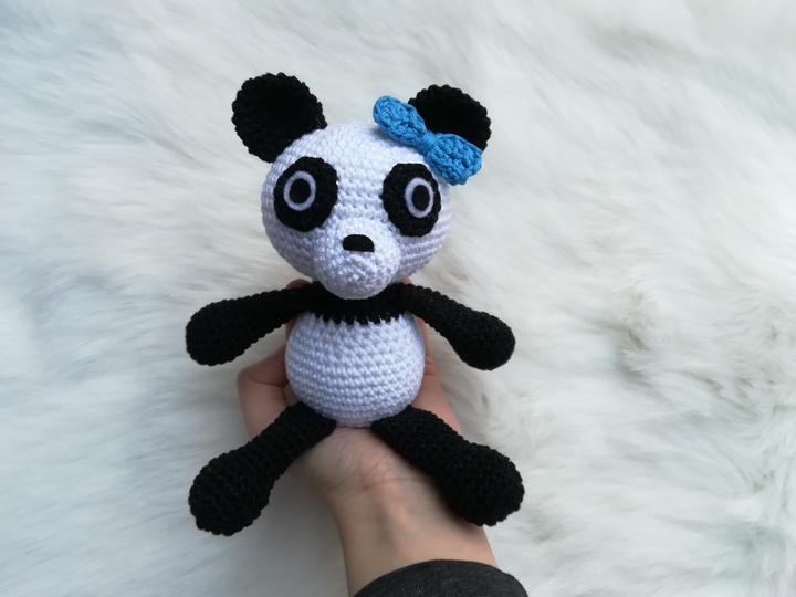 Häkelanleitung Panda Paula, Amigurumi, Panda häkeln