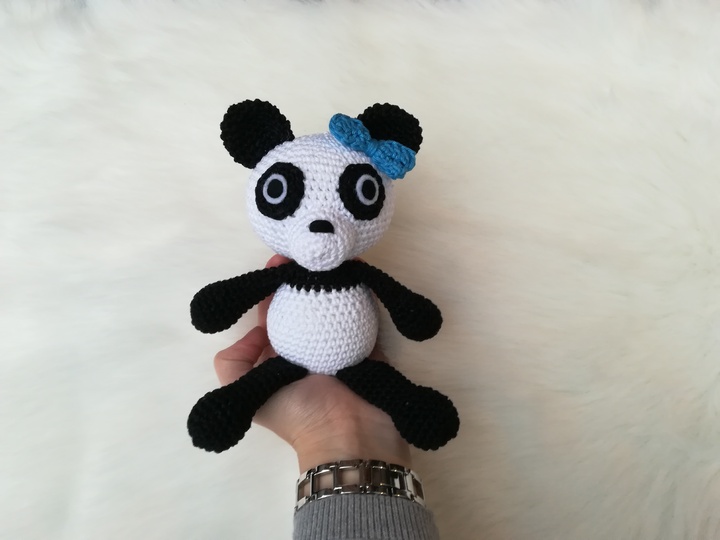 Häkelanleitung Panda Paula, Amigurumi, Panda häkeln