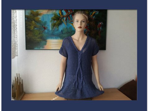 Strickanleitung Shirt " Mixora " Größe: 36/38 ( 40/42 ) 44/46