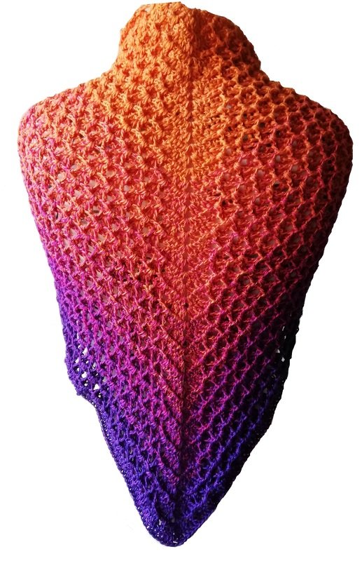 Häkelanleitung Tuch Pansy