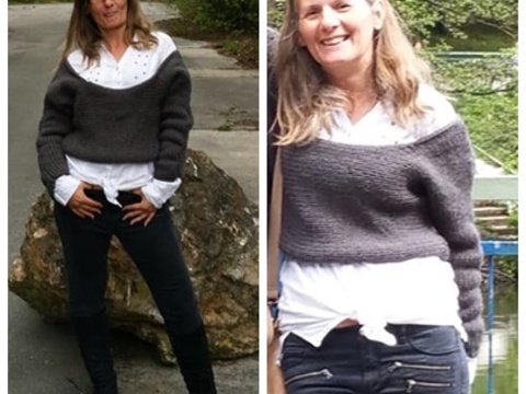 Frecher Pulli für Damen Gr.36-40