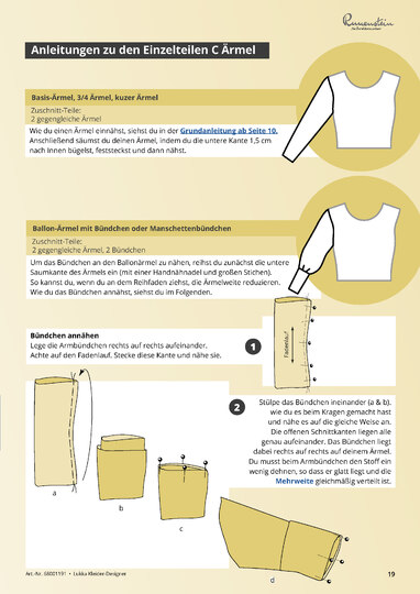 Lukka Schnittmusterpaket FÜR Kleider GR. 32 BIS 46