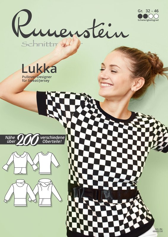Lukka Schnittmusterpaket FÜR Oberteile GR. 32 BIS 46
