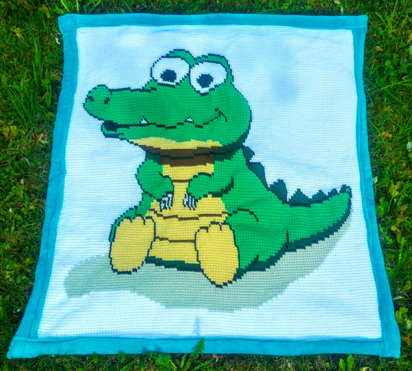 Childrens Blanket - Crocodile